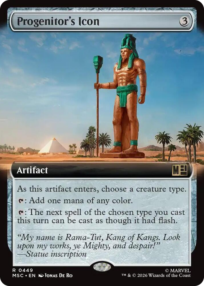Progenitor's Icon (Extended Art) #449 R - Commander: Marvel Super Heroes Pokemon card