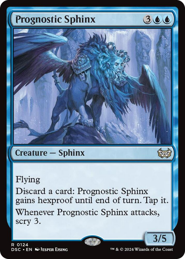 0124 Prognostic Sphinx R Commander: Duskmourn: House of Horror
