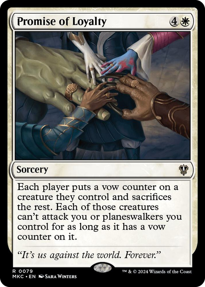 Promise of Loyalty #79 R - Commander: Murders at Karlov Manor Pokemon card