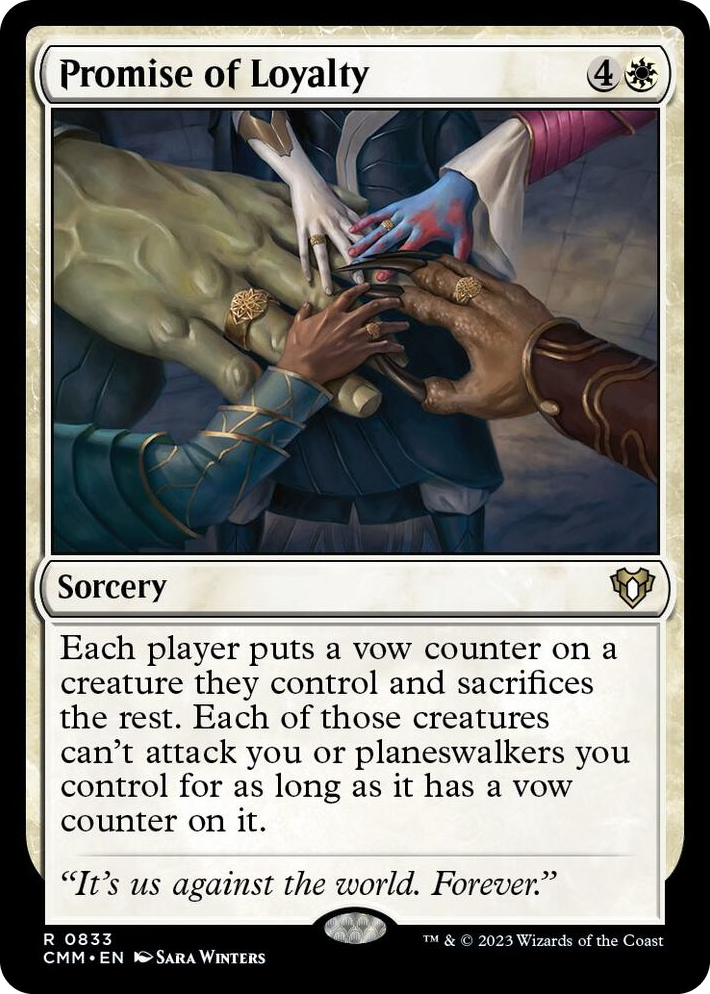0833 Promise of Loyalty R Commander Masters