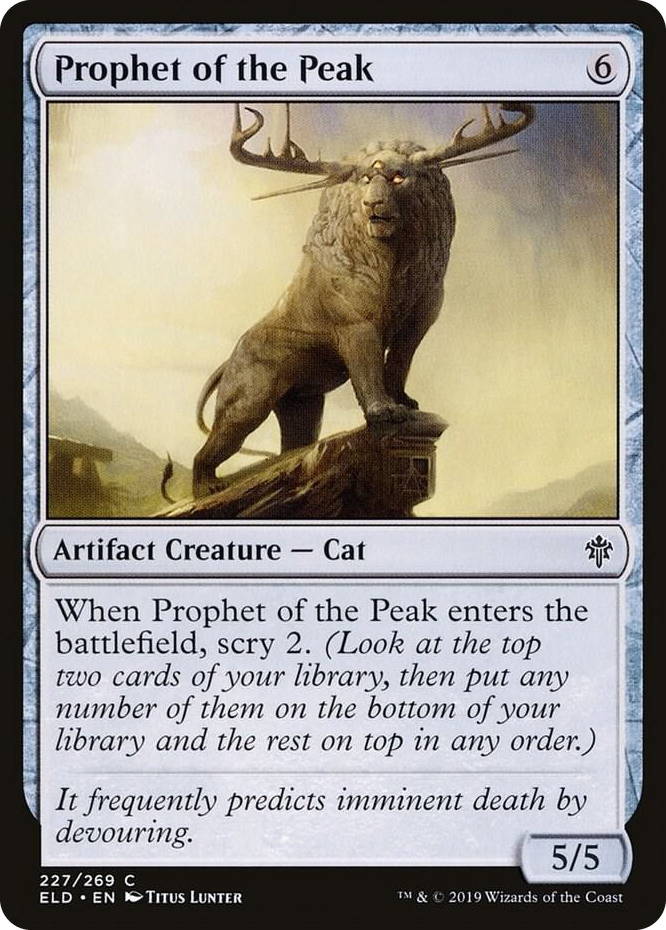 0227 Prophet of the Peak C Throne of Eldraine