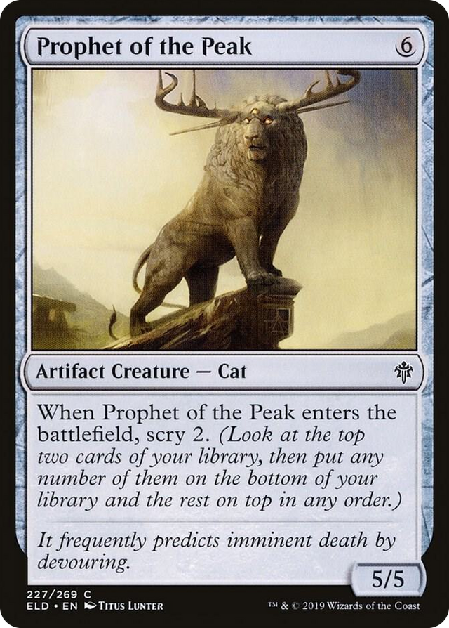 0227 Prophet of the Peak C Throne of Eldraine