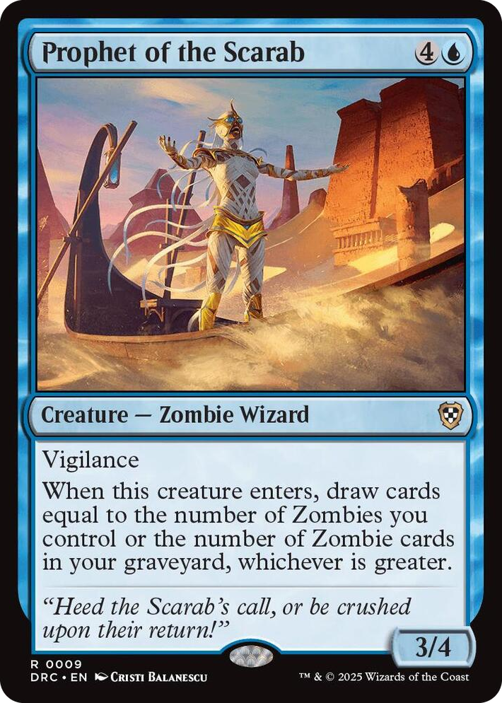 0009 Prophet of the Scarab R Commander: Aetherdrift