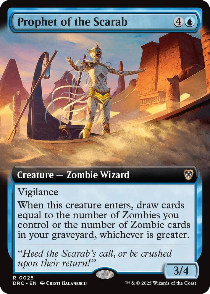 0025 Prophet of the Scarab (Extended Art) R Commander: Aetherdrift
