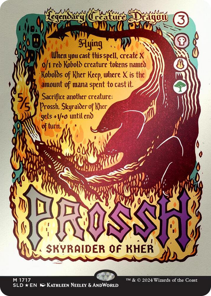 Prossh, Skyraider of Kher (Rainbow Foil) #1717 M - Secret Lair Drop Series Pokemon card