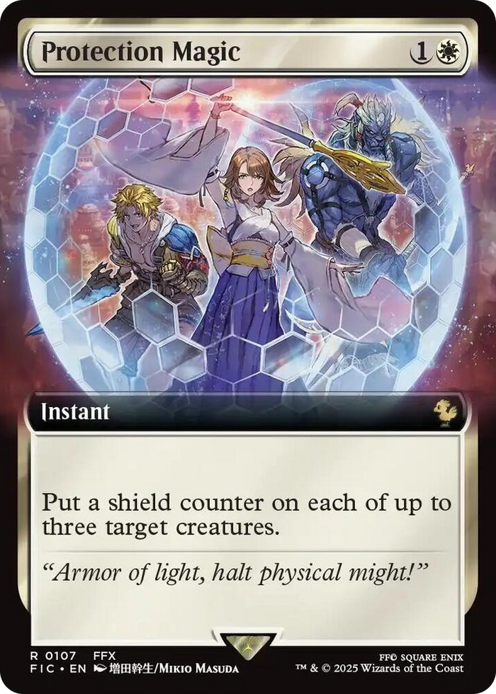 Protection Magic (Extended Art) #107 R - Commander: FINAL FANTASY Pokemon card