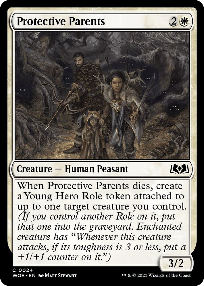 0024 Protective Parents C Wilds of Eldraine