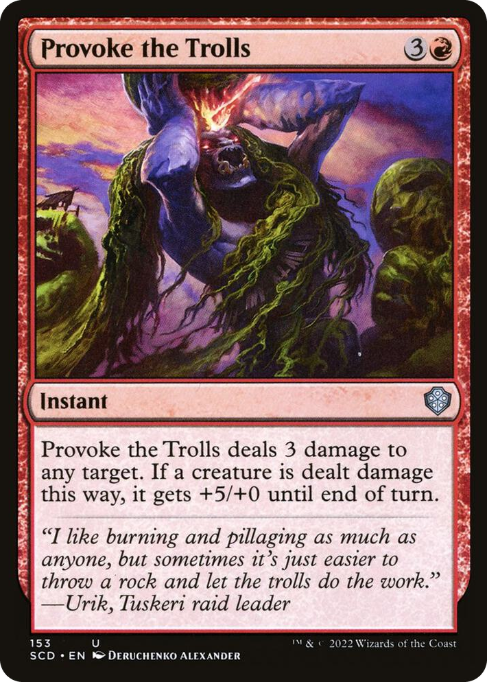 0153 Provoke the Trolls U Starter Commander Decks