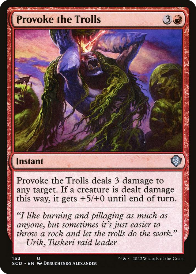 0153 Provoke the Trolls U Starter Commander Decks