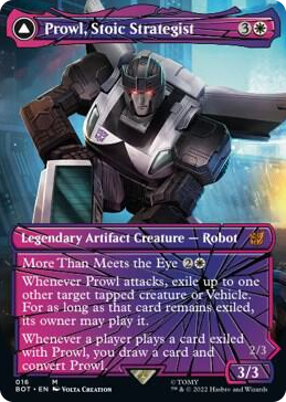 0016 Prowl, Stoic Strategist (Shattered Glass) M Universes Beyond: Transformers
