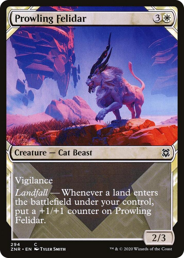 0294 Prowling Felidar (Showcase) C Zendikar Rising