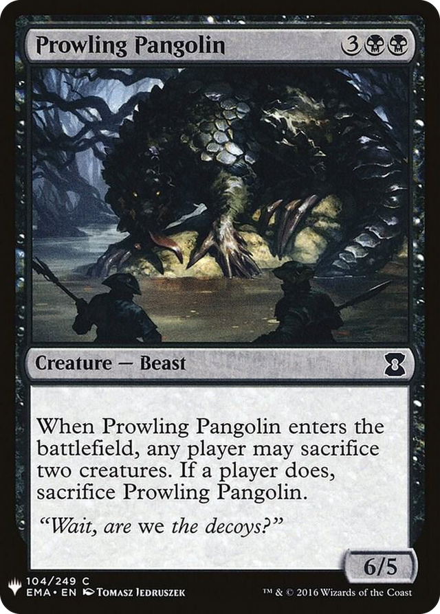 0104 Prowling Pangolin C The List Reprints