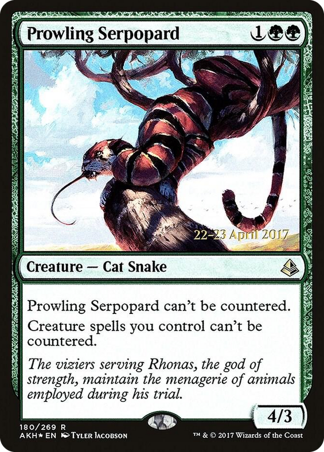 0180 Prowling Serpopard R Prerelease Cards