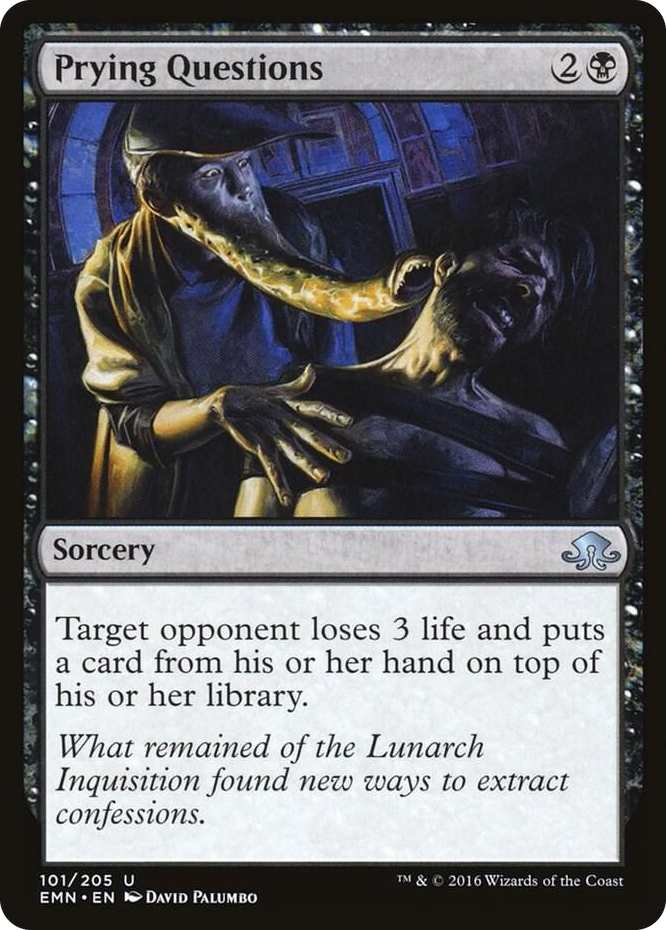 Prying Questions #101 U - Eldritch Moon Pokemon card