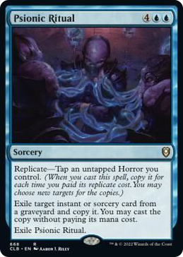 0668 Psionic Ritual R Commander Legends: Battle for Baldur's Gate