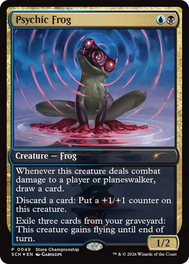 0049 Psychic Frog P Game Day & Store Championship Promos