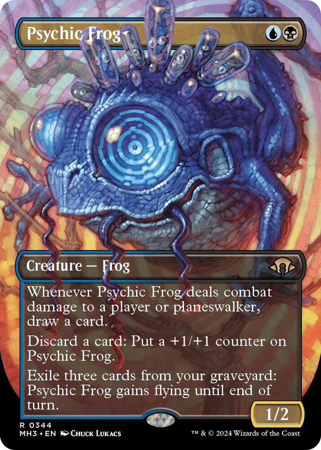 0344 Psychic Frog (Borderless) R Modern Horizons 3