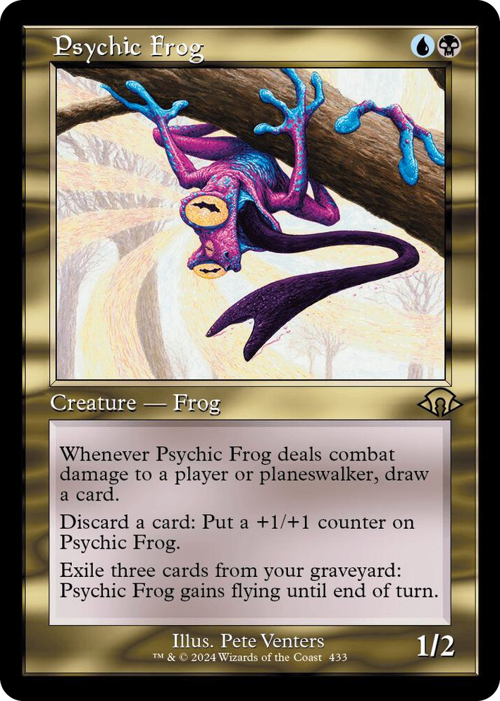 0433 Psychic Frog (Retro Frame) R Modern Horizons 3