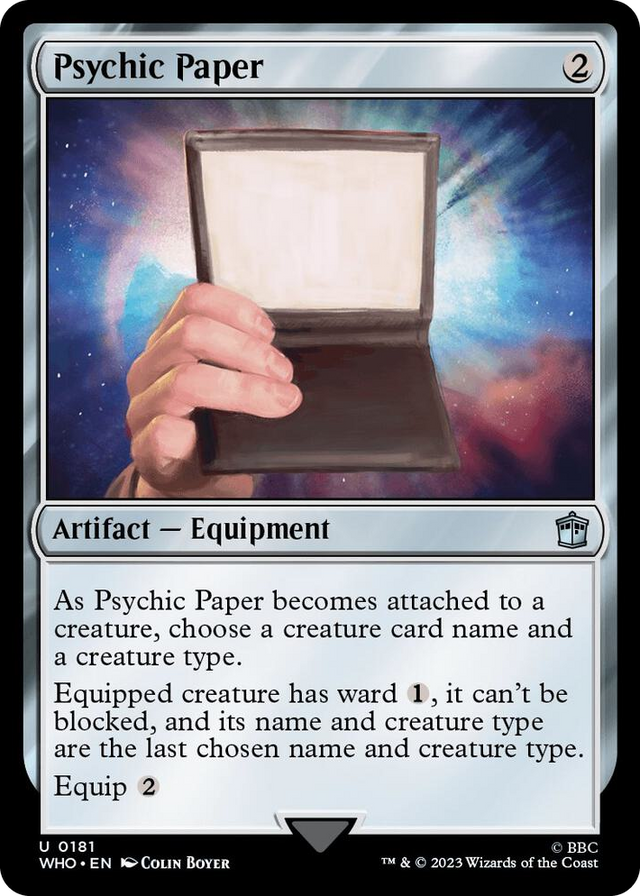 0181 Psychic Paper U Universes Beyond: Doctor Who