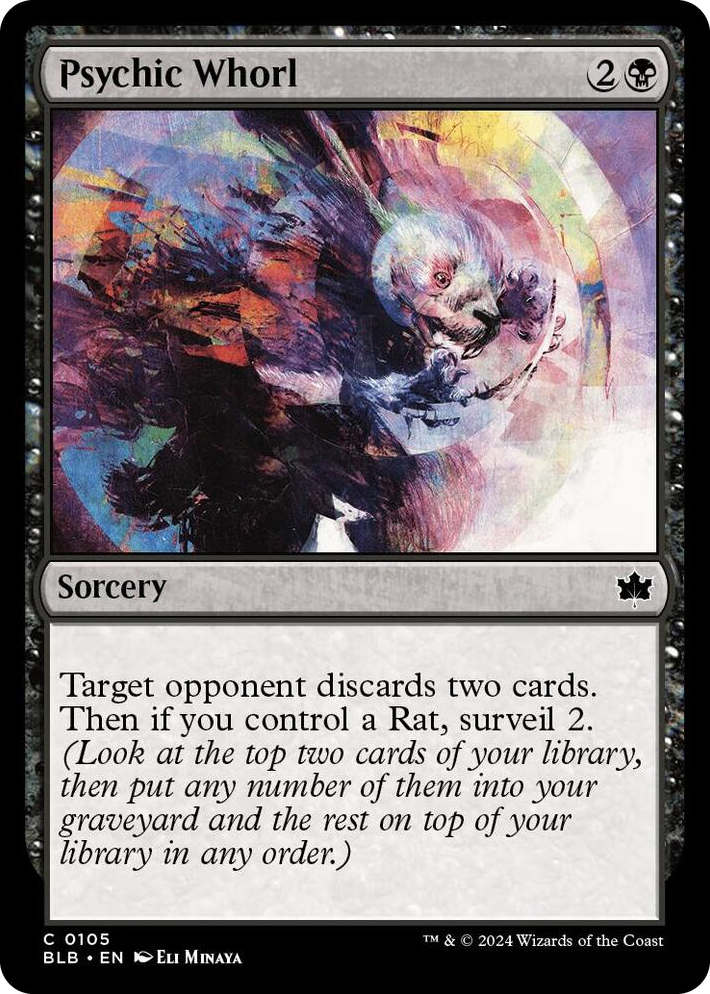 0105 Psychic Whorl C Bloomburrow