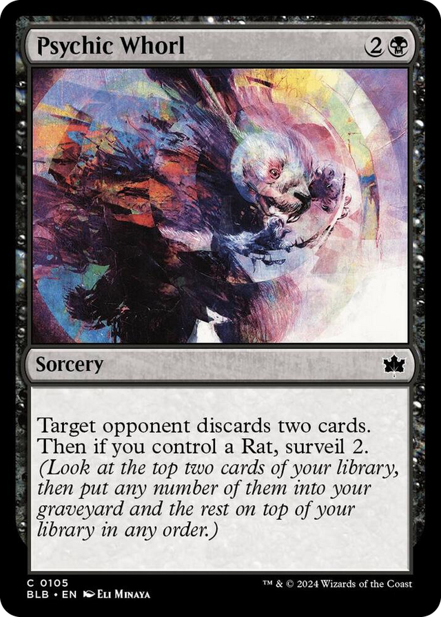 0105 Psychic Whorl C Bloomburrow