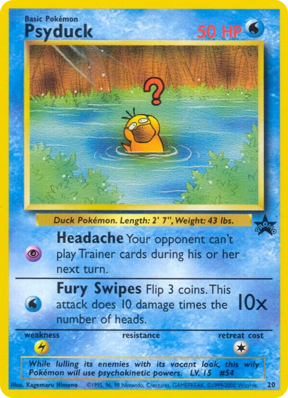 0020 Psyduck Promo WoTC Promo