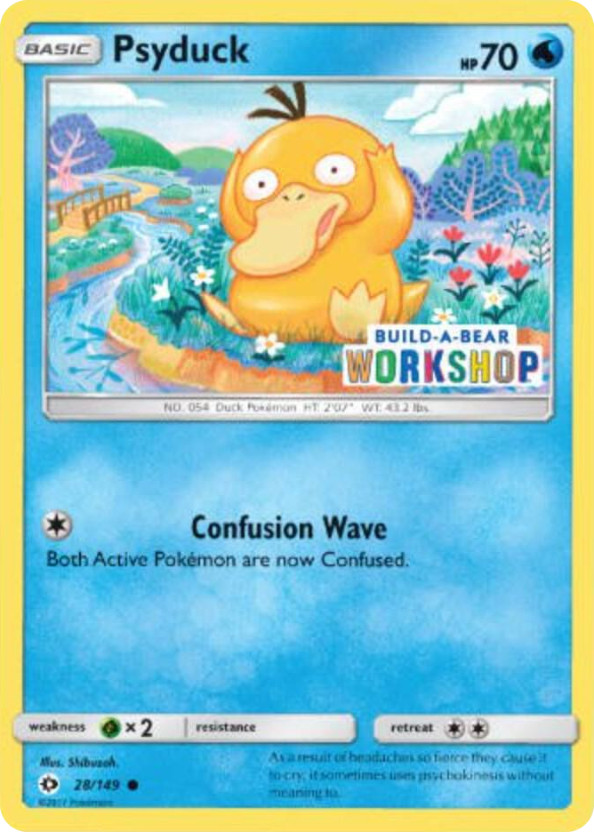 0028 Psyduck - 28/149 (Build-A-Bear Workshop Exclusive) Promo Miscellaneous Cards & Products