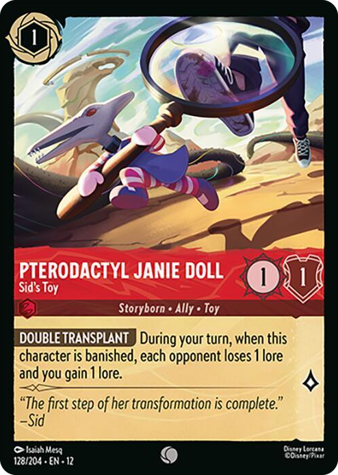 0128 Pterodactyl Janie Doll - Sid's Toy Common Wilds Unknown