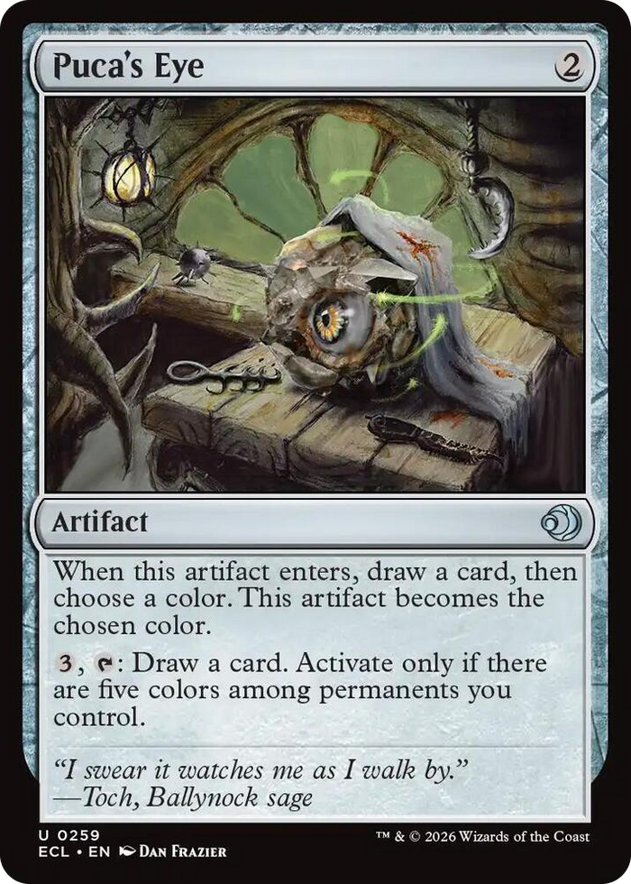 Puca's Eye #259 U - Lorwyn Eclipsed Pokemon card