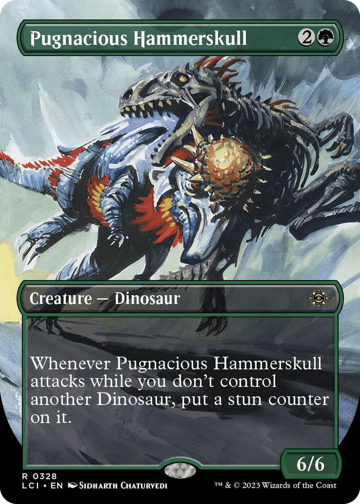 Pugnacious Hammerskull (Borderless) #328 R - The Lost Caverns of Ixalan Pokemon card