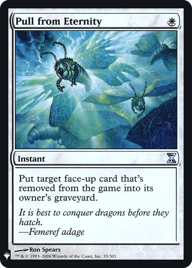Pull from Eternity #35 U - The List Reprints Pokemon card
