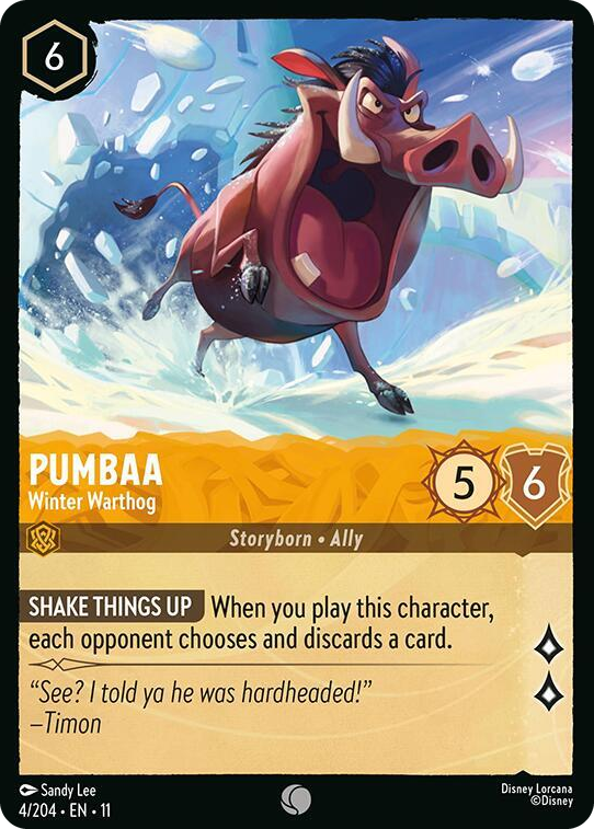 0004 Pumbaa - Winter Warthog Common Winterspell