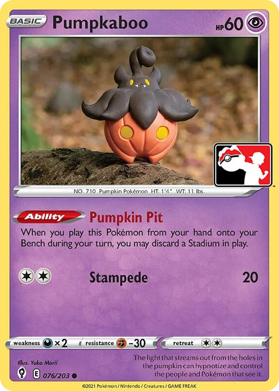 0076 Pumpkaboo Common Prize Pack Series Cards