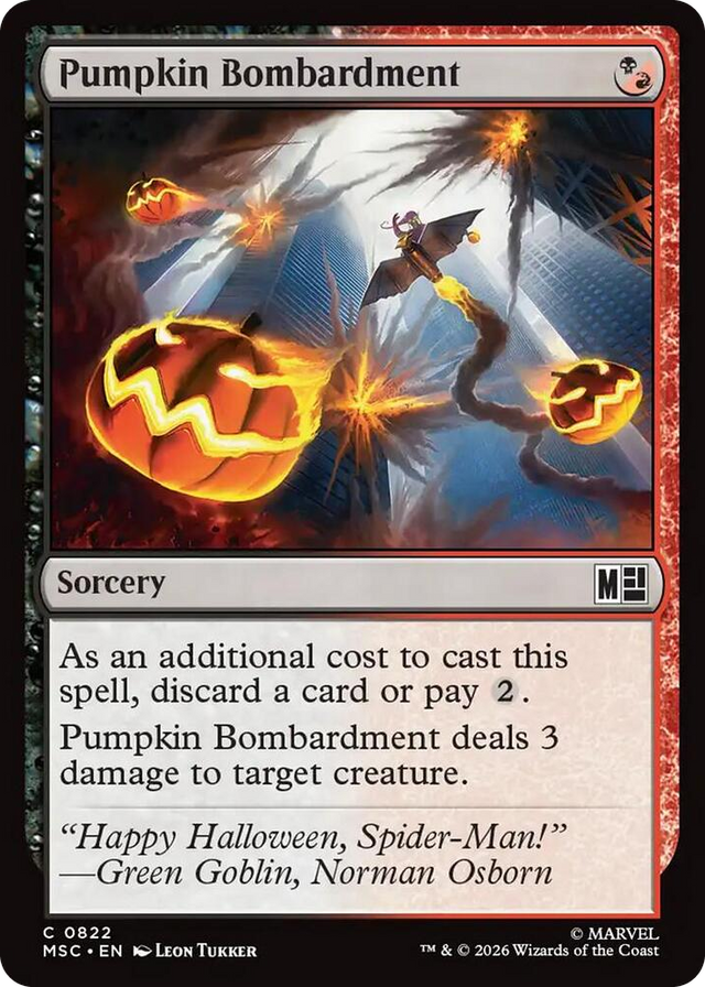 0822 Pumpkin Bombardment C Commander: Marvel Super Heroes
