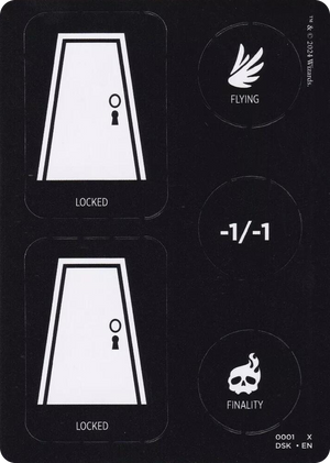 0001 Punch Card Token (1 // 2) T Duskmourn: House of Horror