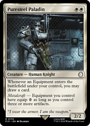 0170 Puresteel Paladin R Universes Beyond: Fallout