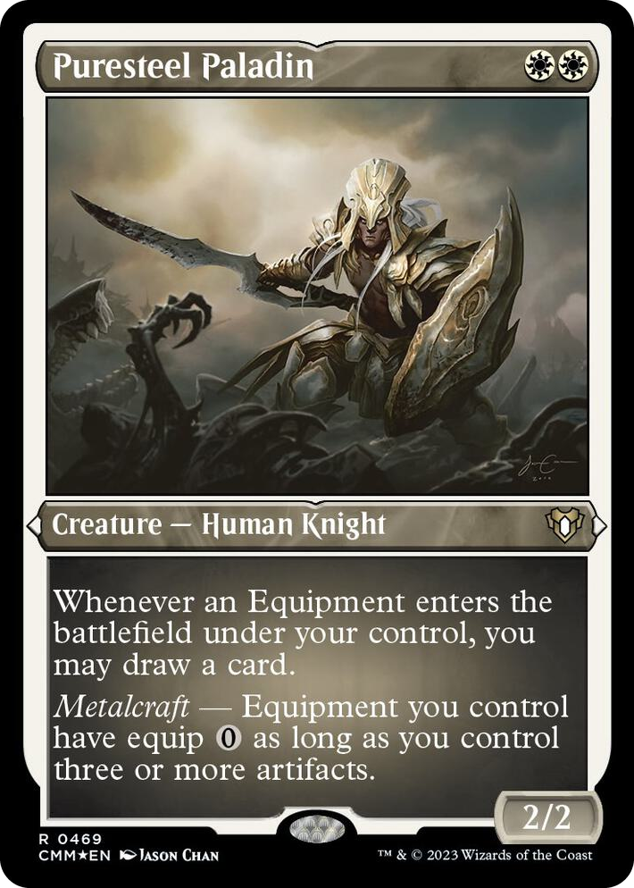 0469 Puresteel Paladin (Foil Etched) R Commander Masters