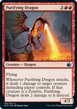 0155 Purifying Dragon U Innistrad: Midnight Hunt