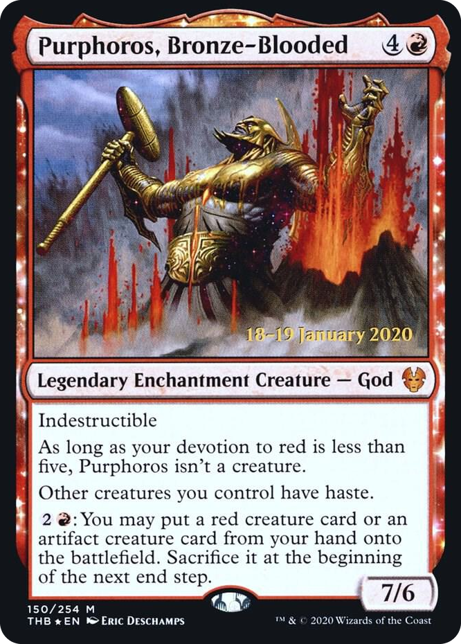 0150 Purphoros, Bronze-Blooded M Prerelease Cards