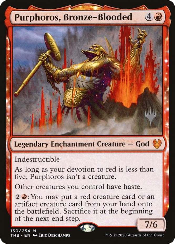 0150 Purphoros, Bronze-Blooded M Promo Pack: Theros Beyond Death