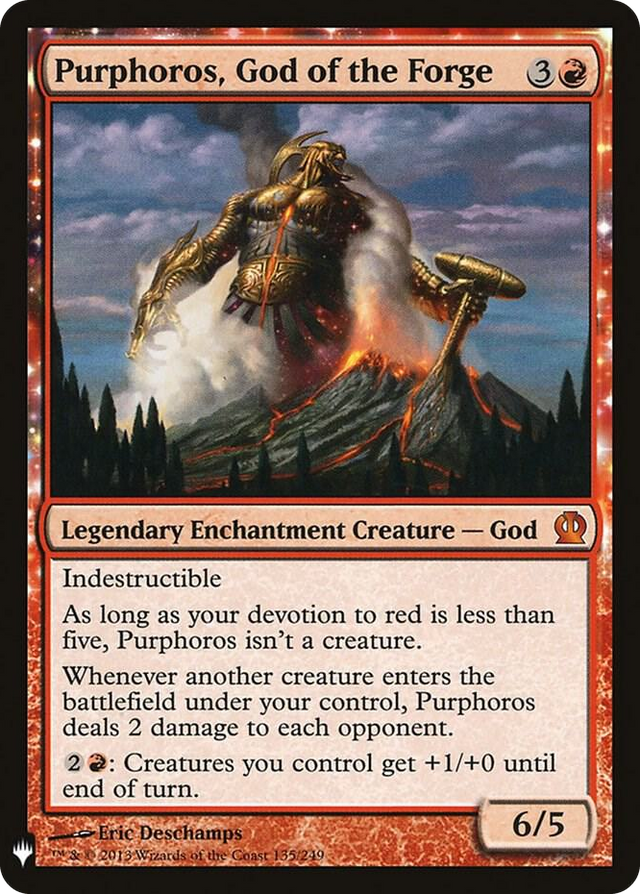 0135 Purphoros, God of the Forge M The List Reprints