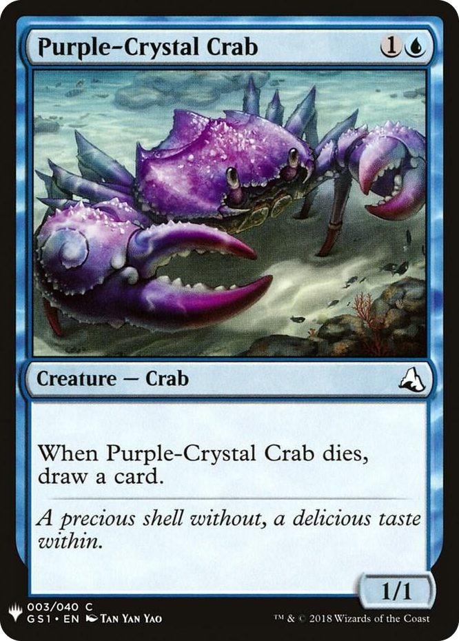0003 Purple-Crystal Crab C The List Reprints