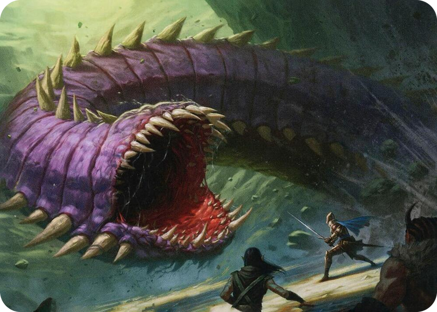 0003 Purple Worm Art Card S Art Series: Adventures in the Forgotten Realms