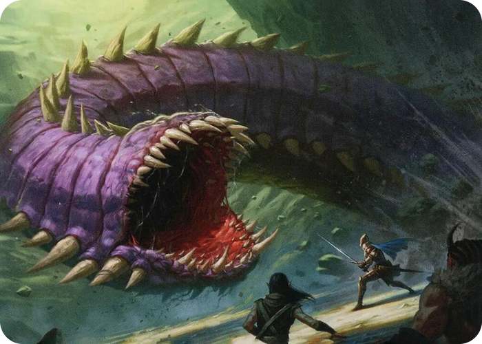 0003 Purple Worm Art Card S Art Series: Adventures in the Forgotten Realms