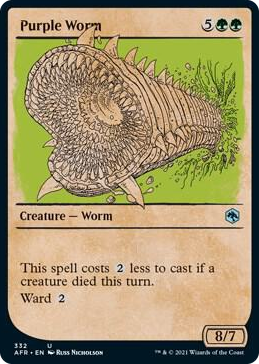0332 Purple Worm (Showcase) U Adventures in the Forgotten Realms