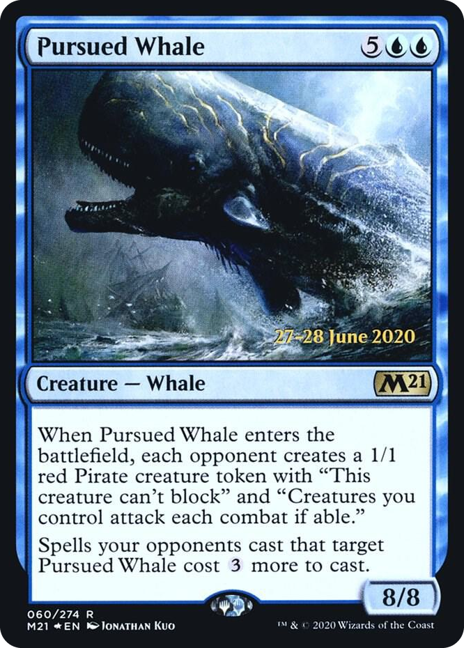 Pursued Whale #60 R - Prerelease Cards Pokemon card