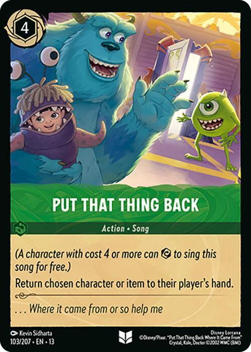 Put That Thing Back #103 Uncommon - Attack of the Vine! Pokemon card