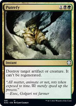 0091 Putrefy U Commander: Kaldheim