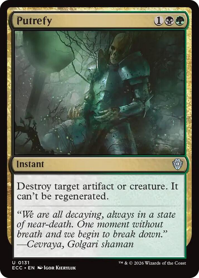 0131 Putrefy U Commander: Lorwyn Eclipsed