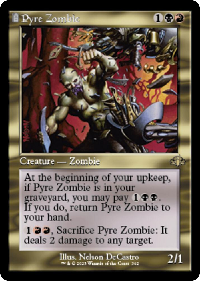 Pyre Zombie (Retro Frame) #362 R - Dominaria Remastered Pokemon card